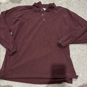 Men's Burgundy Tommy Bahama Shirt